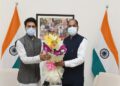 मुख्यमंत्री ने केंद्रीय सूचना एवं प्रसारण मंत्री से भेंट की