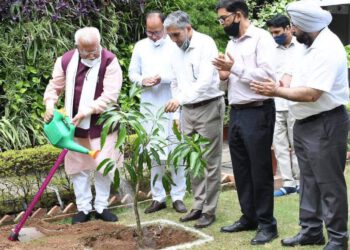 पेड़ लगाकर अपने आस पास हरियाली बनाये रखने का संकल्प लें लोग : मनोहर लाल