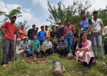 उमंग फाउंडेशन व वेलकम होटल का पौधरोपण