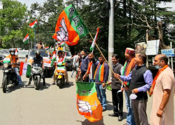 भाजपा की तिरंगा यात्रा में राष्ट्र प्रेम उमड़ा : जम्वाल