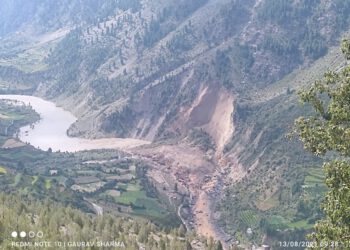 लाहौल स्पिति में भूस्खलन चंद्रभागा नदी में बनी झील, चार मकान व 30 बिघा भूमि बही ….. मुख्यमंत्री ने जिला लाहौल-स्पीति में भूस्खलन की घटना पर चिन्ता व्यक्त की