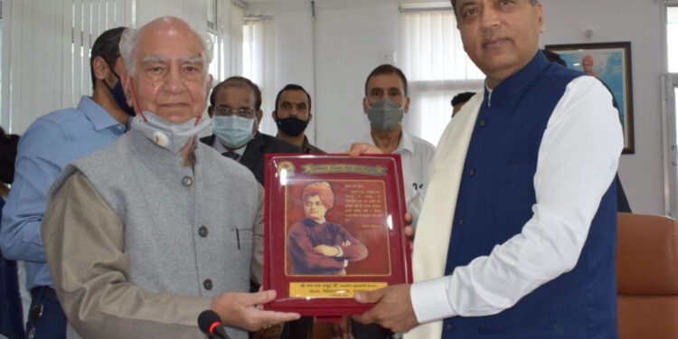 विश्रांति नाम से शांता कुमार का वयोवृद्ध सेवा केंद्र  आपातकालीन चिकित्सा और वृद्धावस्था देखभाल प्रणाली में वृद्धजनों के लिए सहायक सिद्ध होगा : जय राम ठाकुर