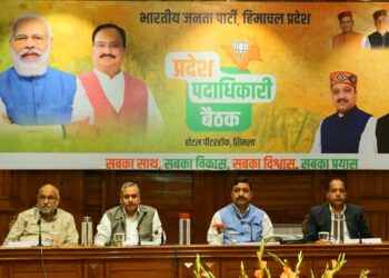 भाजपा हिमाचल के सभी 68 विधानसभा क्षेत्रों में निकालेगी स्वर्णिम रथ यात्रा : कश्यप