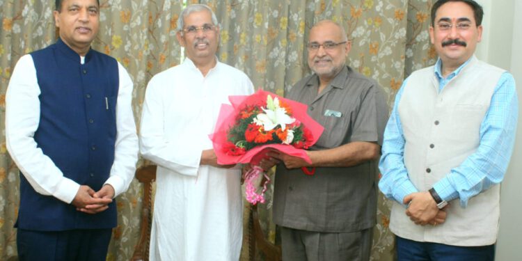 राज्यपाल से भारत के राष्ट्रपति  राम नाथ कोविड के हिमाचल दौरे को लेकर विस्त्रित चर्चा