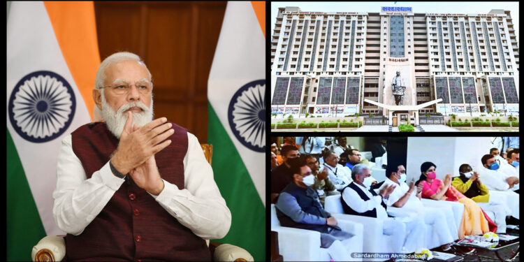 प्रधानमंत्री ने किया सरदार धाम भवन का लोकार्पण और सरदार धाम चरण-II कन्या छात्रालय का भूमि पूजन