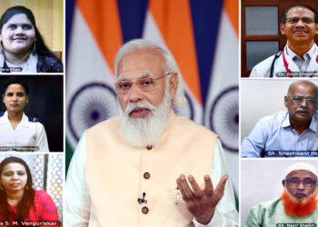 नरेन्द्र मोदी ने गोवा के स्वास्थ्यकर्मियों और कोविड टीकाकरण कार्यक्रम के लाभार्थियों के साथ बातचीत की