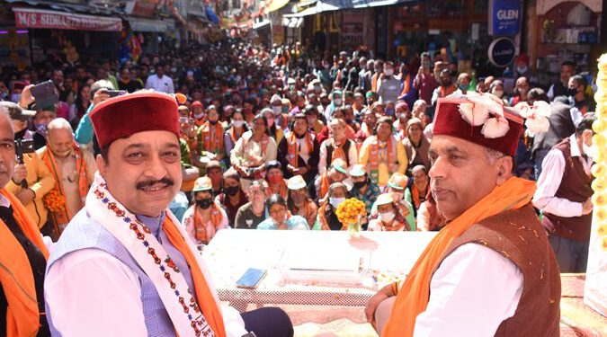 भ्रष्टाचार और घोटालों को ही काम मानती है कांग्रेस: जयराम ठाकुर