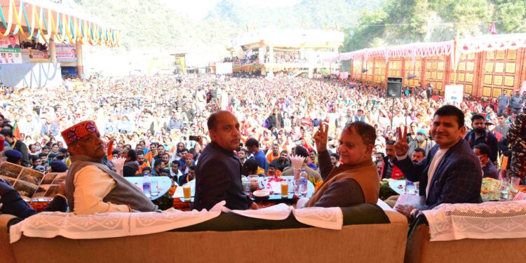 मुख्यमंत्री ने धर्मपुर विधानसभा क्षेत्र में 381 करोड़ रुपये की 96 विकास परियोजनाओं के लोकार्पण एवं शिलान्यास किए