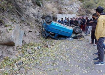 किन्नौर में बटसेरी गेट के पास एक कार दुर्घटनाग्रस्त, 3 की मौत दो घायल