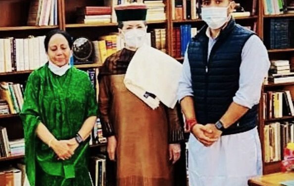 सोनिया से मिले प्रतिभा व विक्रमादित्य
