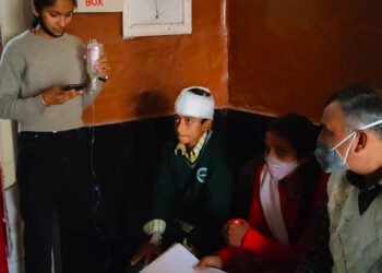 वरिष्ठ माध्यमिक पाठशाला भरोग बनेडी में पुलिया का स्लैब टूटने के कारण 5 छात्र घायल….