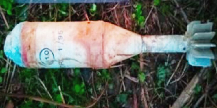 26 साल पुराना जिंदा मोर्टार मिलने से हड़कंप