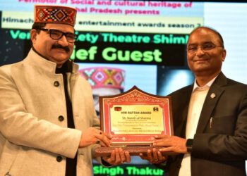 नन्द लाल शर्मा“ हिम रत्न” पुरस्कार से सम्मानित