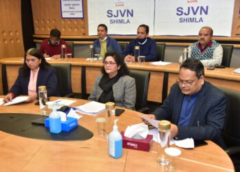 एसजेवीएन की अध्यक्षता में नगर राजभाषा कार्यान्वयन समिति शिमला (कार्यालय-2) की छमाही बैठक का आयोजन