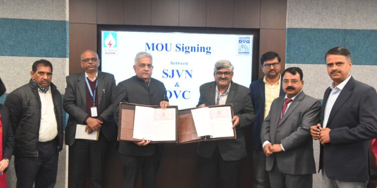 एसजेवीएन तथा डीवीसी द्वारा फ्लोटिंग सौर ऊर्जा परियोजनाओं के लिए समझौता ज्ञापन हस्ताक्षरित