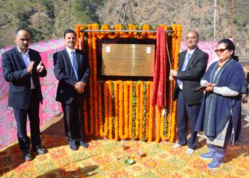 नन्द लाल शर्मा ने सुन्नी बांध परियोजना के अवसंरचनात्मक निर्माण संकार्यों का उद्घाटन किया