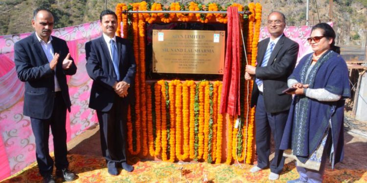 नन्द लाल शर्मा ने सुन्नी बांध परियोजना के अवसंरचनात्मक निर्माण संकार्यों का उद्घाटन किया