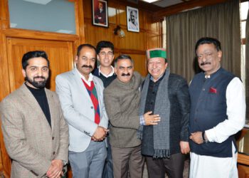 ठियोग विधानसभा क्षेत्र के प्रतिनिधिमंडल ने की मुख्यमंत्री ठाकुर सुखविंदर सिंह सुक्खू से भेंट