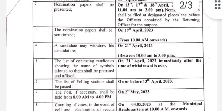 नगर निगम शिमला के चुनावों का बिगुल बजा, 2 मई को होगा मतदान,देखें चुनाव का पूरा शेड्यूल…..