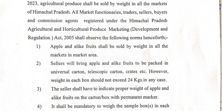 अब सेब बिकेंगे वेट के हिसाब से, देखिए सेब को लेकर क्या क्या फैसले लिए…..