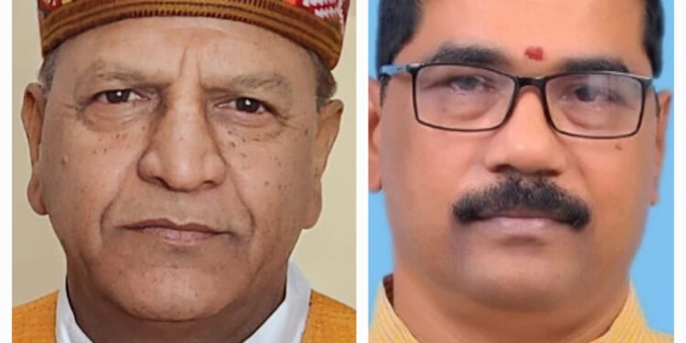 भाजपा प्रदेश अध्यक्ष बिंदल और संगठन महामंत्री सिद्धार्थन जिला श: दौरे पर