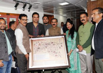 शिमला से जुड़ी हस्तियां मानचित्र जारी