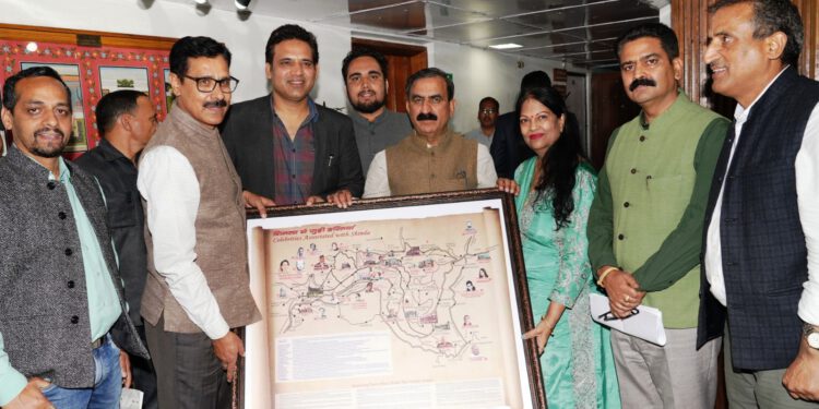 शिमला से जुड़ी हस्तियां मानचित्र जारी