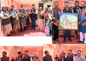 ग्राम पंचायत पुडग के गांव चमोत्रा में 2 करोड़ 95 लाख रुपए से निर्मित होने वाली उठाऊ सिंचाई योजना का शिलान्यास