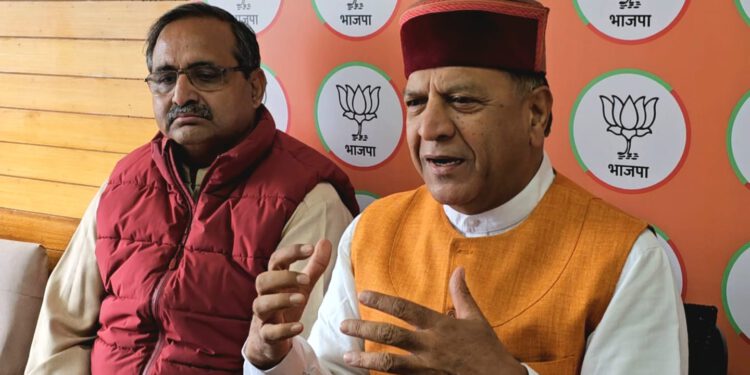 कांग्रेस पार्टी में मानसिक दिवालियापन: बिंदल