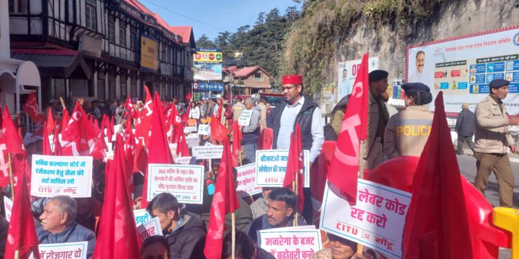 किसानों और मजदूरों का शिमला में महापड़ाव शुरू…..