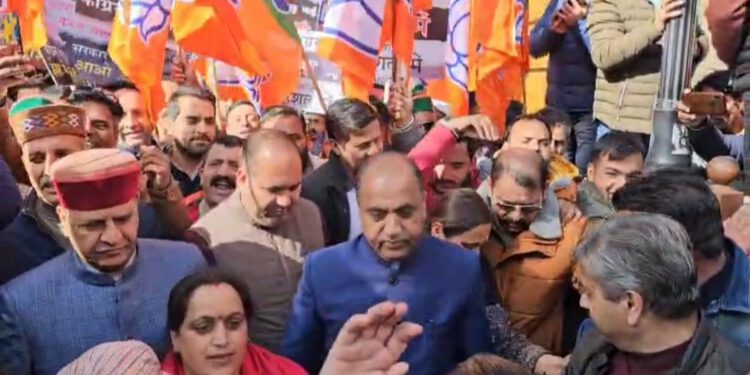 हिमाचल की जनता के साथ धोखा है यह जश्न : बिंदल