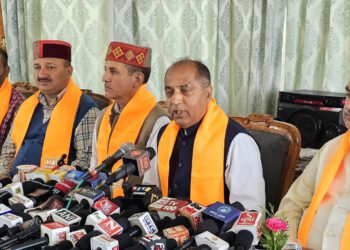 हाई कमान के संज्ञान ने पूर्व एम, सुक्खू को सम्मानजनक रूप से मुख्यमंत्री पद से त्यागपत्र दे देना चाहिए : जयराम