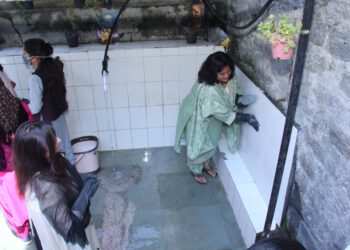 नाथपा झाकड़ी हाइड्रो पावर स्टेशन ने  स्वछता पखवाड़े के तहत विभिन्न स्थानों पर चलाया सफाई अभियान