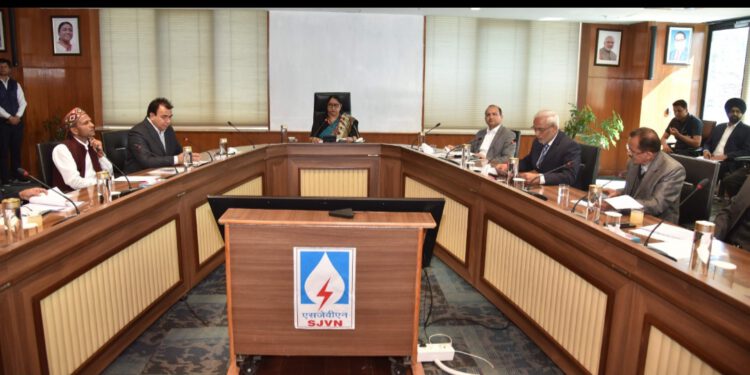 राष्ट्रीय सफाई कर्मचारी आयोग की उपाध्यक्ष  अंजना पंवार ने एसजेवीएन कापोरेट कार्यालय, शिमला का दौरा किया