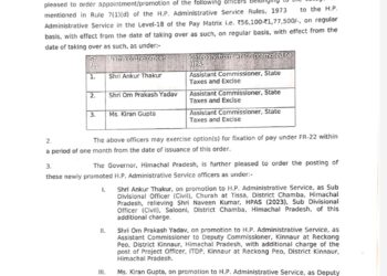 तहसीलदार, बीडीओ और आबकारी अधिकारी पदोन्नत