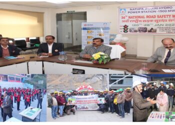 नाथपा झाकड़ी हाइड्रो पावर स्टेशन में 36वें सड़क सुरक्षा सप्ताह का आयोजन