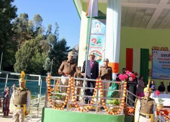 नाथपा झाकड़ी हाइड्रो पावर स्टेशन में 76वाँ गणतंत्र दिवस धूमधाम से मनाया गया