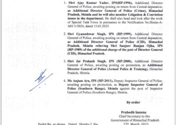 IPS अधिकारियों के तबादले, अजय कुमार यादव को STF का जिम्मा, देखें अधिसूचना…….