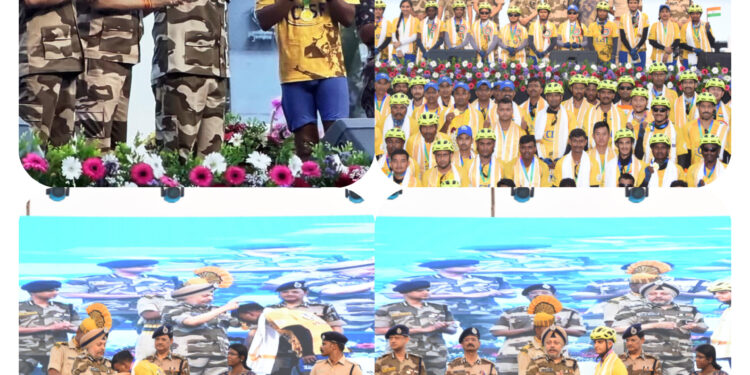 सीआईएसएफ की “ग्रेट इंडियन कोस्टल साइक्लोथॉन” का कन्याकुमारी में भव्य समापन