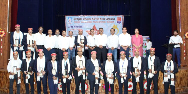 नाथपा झाकड़ी हाइड्रो पॉवर स्टेशन में हर्षोल्लास के साथ मनाया गया एसजेवीएन का 38वां स्थापना दिवस