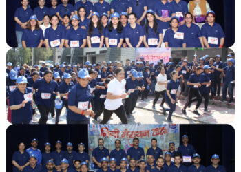 नाथपा झाकड़ी हाइड्रो पॉवर स्टेशन में एसजेवीएन के 38वें स्थापना दिवस पर मैराथन का आयोजन