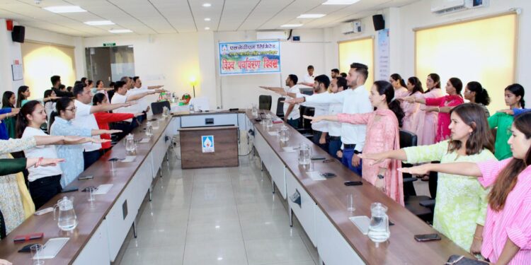 नाथपा झाकड़ी हाइड्रो पॉवर स्टेशन में पर्यावरण विभाग द्वारा विश्व पर्यावरण दिवस उत्साहपूर्वक मनाया गया