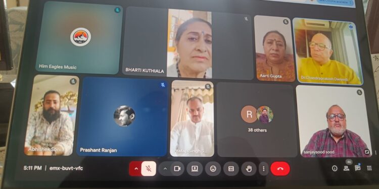 राष्ट्र जागरण में सिनेमा की भूमिका” विषय पर  आभासी कार्यशाला आयोजित