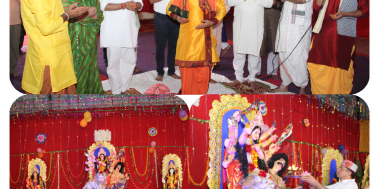 नाथपा झाकड़ी हाइड्रो पावर स्टेशन में नवरात्रि महोत्सव का शुभारंभ