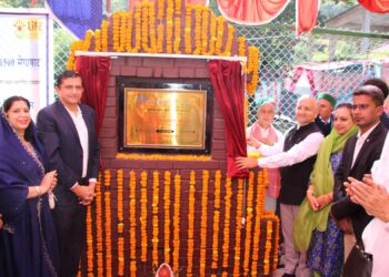 निदेशक (कार्मिक) एसजेवीएन अजय कुमार शर्मा ने सीएसआर के तहत प्राचीन कोठी का शिलान्यास किया