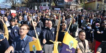 रिज मैदान पर चिट्टे के खिलाफ महा वॉकथॉन आयोजित