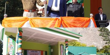 परियोजना प्रमुख  राजीव कपूर ने 77वें गणतंत्र दिवस के अवसर पर नाथपा झाकड़ी हाइड्रो पावर स्टेशन में फहराया तिरंगा