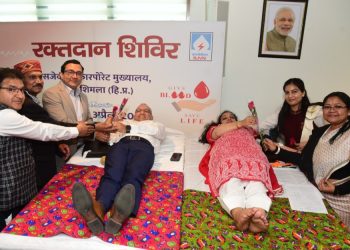 एसजेवीएन ने कारपोरेट मुख्यालय, शिमला में रक्तदान शिविर का आयोजन किया, 200 से अधिक यूनिट रक्त एकत्र