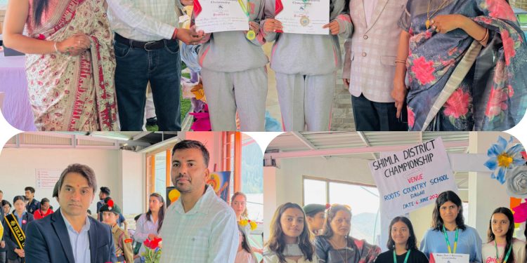 रूटस कंट्री स्कूल बागी में जिला स्विमिंग चैंपियनशिप का आयोजन