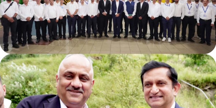 निदेशक (परियोजनाएं)  राजेश कुमार चंदेल ने किया नाथपा झाकड़ी हाइड्रो पावर स्टेशन का दौरा